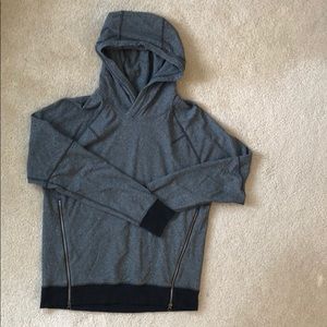 Lululemon hooded pullover - grey with black trim